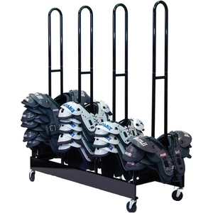 image:imageChampion Sports Heavy Duty Four Stack Shoulder Pad Rack with Swivel Casters