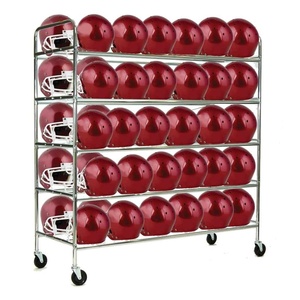 image:imageChampion Sports Heavy Duty Steel Football Helmet Cart with Swivel Casters  Holds Up to 60 Helmets