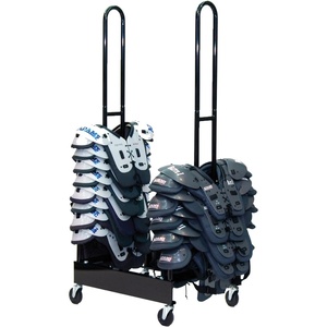 image:imageChampion Sports Heavy Duty Steel Two Stack Football Shoulder Pad Rack with Swivel Casters