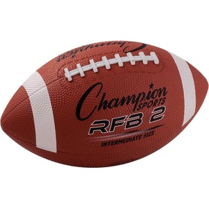 image:imageChampion Sports Rubber Football  Durable AllWeather Ball for Pee Wee to Official Sizes Indoor amp Outdoor PlayIntermediate Size