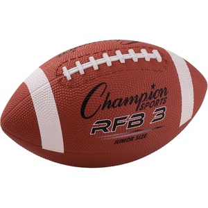 image:imageChampion Sports Rubber Football  Durable AllWeather Ball for Pee Wee to Official Sizes Indoor amp Outdoor PlayJunior Size Ages 1012