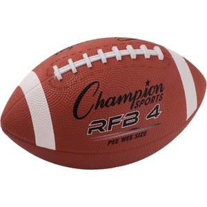 image:imageChampion Sports Rubber Football  Durable AllWeather Ball for Pee Wee to Official Sizes Indoor amp Outdoor PlayPee Wee Size Ages Up to 9