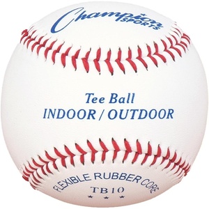 image:imageChampion Sports Syntex Leather Cover IndoorOutdoor Tee Balls  Safety Sponge Core  Pack of 12