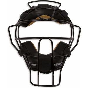 image:imageChampion Sports Ultra Lightweight Umpire Face Mask  Baseball amp Softball Umpire Equipment Steel Frame Leather PaddingAdult EverClean Black