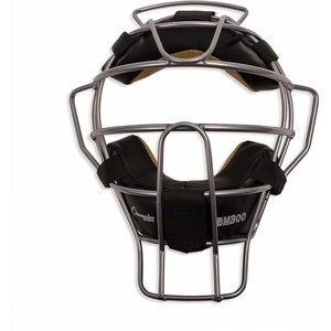 image:imageChampion Sports Ultra Lightweight Umpire Face Mask  Baseball amp Softball Umpire Equipment Steel Frame Leather PaddingAdult EverClean Silver