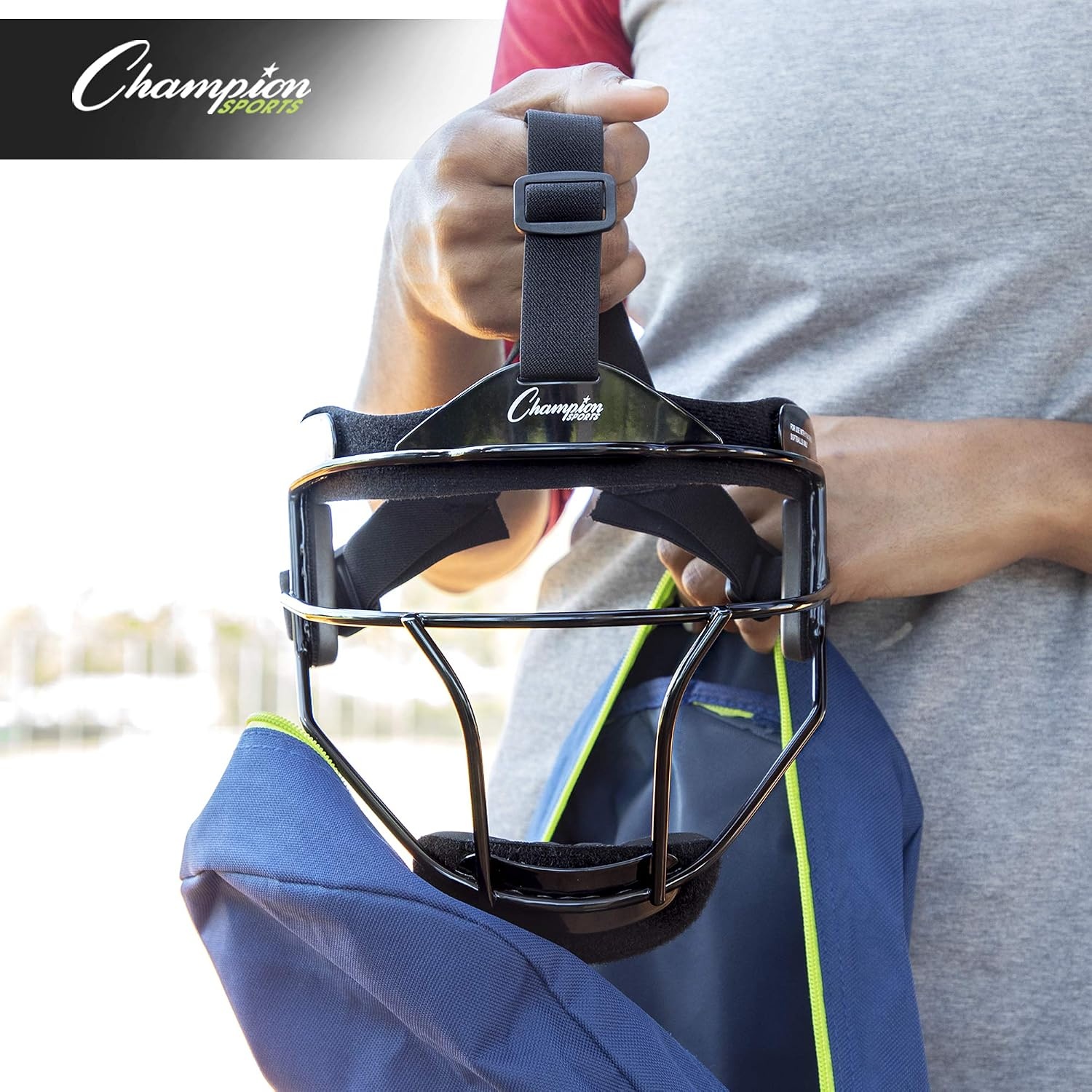 image:imageChampion Sports Steel Softball Face Mask  Durable Fielders Mask for Youth amp Adults Multiple Colors for Practice amp GamesSilver