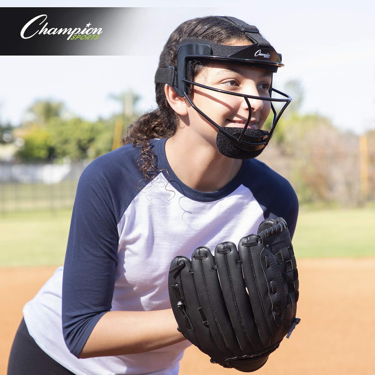 image:imageChampion Sports Steel Softball Face Mask  Durable Fielders Mask for Youth amp Adults Multiple Colors for Practice amp GamesWhite