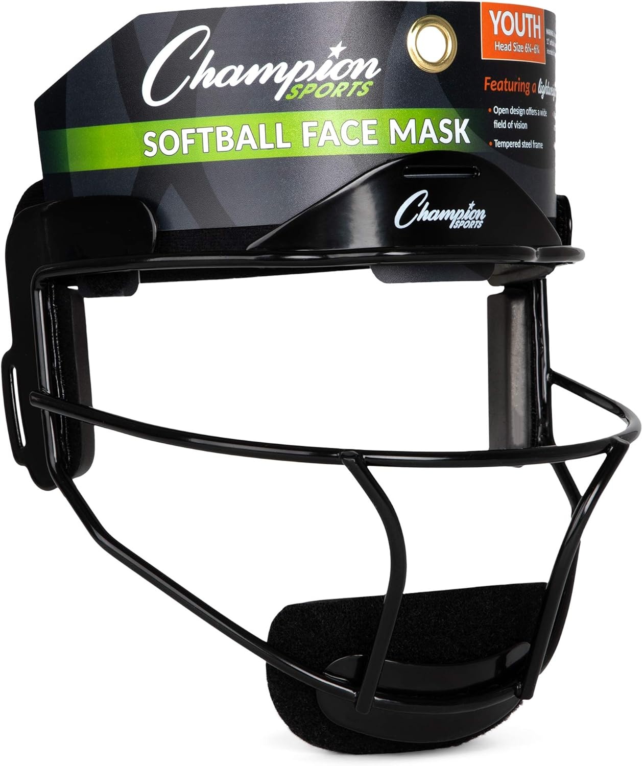 image:imageChampion Sports Steel Softball Face Mask  Durable Fielders Mask for Youth amp Adults Multiple Colors for Practice amp GamesWhite