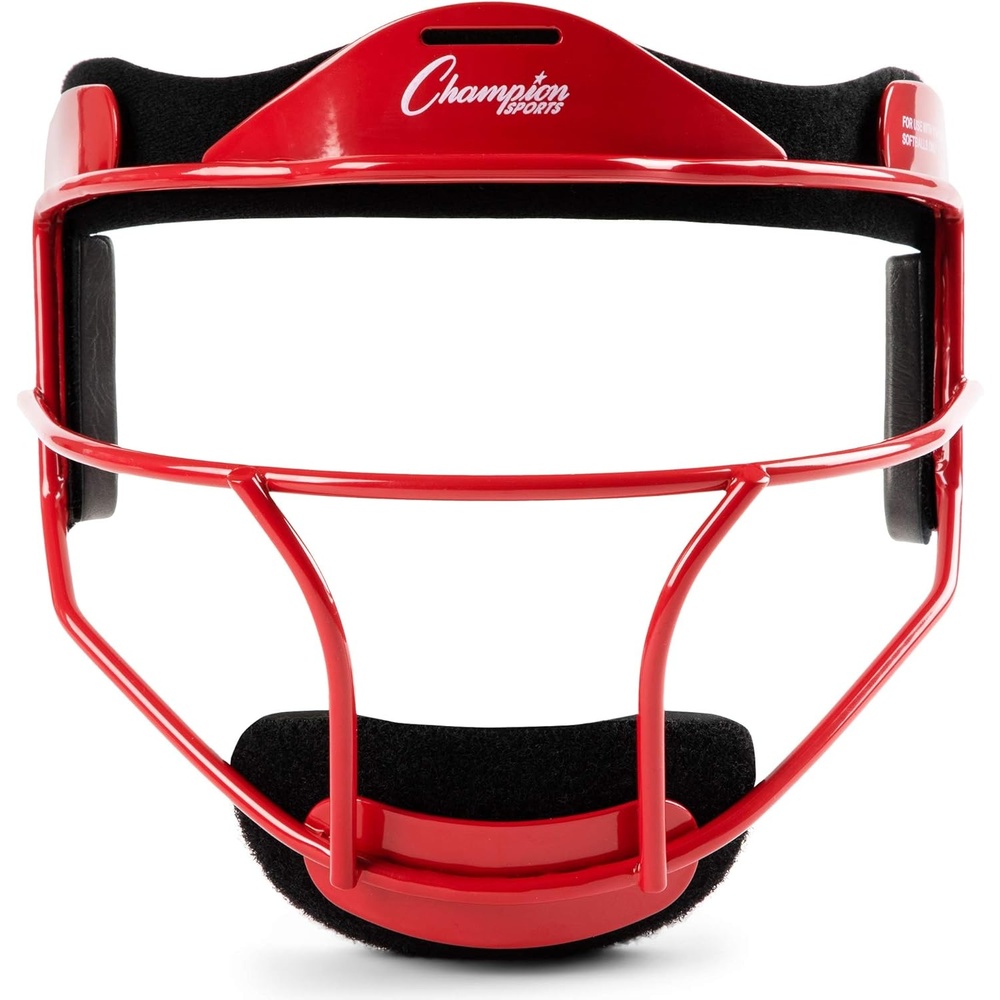 image:imageChampion Sports Steel Softball Face Mask  Durable Fielders Mask for Youth amp Adults Multiple Colors for Practice amp GamesRed