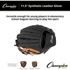 image:imageChampion Sports 10 Physical Ed Glove  Soft Leather Front and Nylon Mesh Back for Comfort Grip  Adjustable Strap with Velcro Closure  Double Bar Open Web  Age Elementary  RightHanded Glove