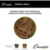 image:imageChampion Sports 12 Fielders Glove  Synth Leather Front Back for Comfort Grip  Closed Basket Web and Conventional Back Design  DeepSet Pocket  Age Elementary to HS  LeftHanded Glove
