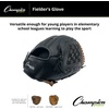 image:imageChampion Sports 12 Fielders Glove  Synth Leather Front Back for Comfort Grip  Closed Basket Web and Conventional Back Design  DeepSet Pocket  Age Elementary to HS  LeftHanded Glove