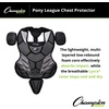 image:imageChampion Sports 15 Lightweight Multilayered Pony League Chest Protector  Removable Shoulder Cap and Tail  Chest Protector  Ages 1216