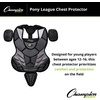 image:imageChampion Sports 15 Lightweight Multilayered Pony League Chest Protector  Removable Shoulder Cap and Tail  Chest Protector  Ages 1216