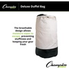 image:imageChampion Sports 22 Oz Heavy Duty Waterproof Nylon Duffel Bag  Durable Leather Bottom  Shoulder Strap and Inside Pocket