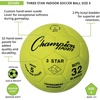image:imageChampion Sports 3 Star Indoor Official Size 5 Soccer Ball with Custom Suede Cover