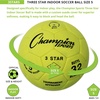 image:imageChampion Sports 3 Star Indoor Official Size 5 Soccer Ball with Custom Suede Cover