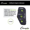 image:imageChampion Sports 3 Wheel Plastic Baseball Umpire Count Indicator  Counts Strikes Balls and Outs