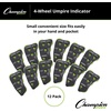 image:imageChampion Sports 4 Wheel Plastic Baseball Umpire Count Indicator  Call Order Strikes Balls Outs and Innings  Black with Optic Yellow