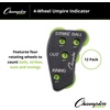 image:imageChampion Sports 4 Wheel Plastic Baseball Umpire Count Indicator  Call Order Strikes Balls Outs and Innings  Black with Optic Yellow