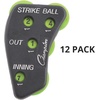 image:imageChampion Sports 4 Wheel Plastic Baseball Umpire Count Indicator  Call Order Strikes Balls Outs and Innings  Black with Optic Yellow