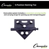 image:imageChampion Sports 5Position Batting Tee  Mounted Adjustable Telescopic Batting Tee With 5 Hitting Zones