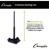image:imageChampion Sports 5Position Batting Tee  Mounted Adjustable Telescopic Batting Tee With 5 Hitting Zones