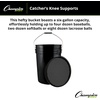 image:imageChampion Sports 6 Gallon Bucket with Padded Soft Seat Lid  Durable Construction  Balls Not Included  Ideal for Baseball Softball TBall Practice Balls and Lacrosse  WhiteBlack