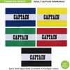 image:imageChampion Sports Adult Captains Arm Band Black  Unisex Woven Elastic Nylon Captain Arm Bands for Soccer Football Basketball and More  Premium Team Sports Accessories for Men and Women