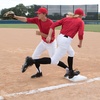 image:imageChampion Sports Break Away Base Set with Quick Release Plates and Stanchion Pan  3 Pack  Official Little League Break Away Base Set