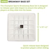 image:imageChampion Sports Break Away Base Set with Quick Release Plates and Stanchion Pan  3 Pack  Official Little League Break Away Base Set