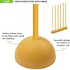image:imageChampion Sports Coaching SticksYellow Set of 6 With Base