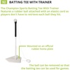 image:imageChampion Sports Deluxe Batting Tee  Adjustable Rubber Baseball amp Softball Tee on Home Plate Multiple StylesBatting Tee Trainer