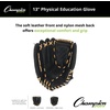 image:imageChampion Sports Exceptional Comfort Grip LeftHanded Glove  Triple Bar Open Web with Fastback Design  DeepSet Pocket Adjustable Wrist Strap with Velcro Closure  Adult XL  HS