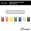 image:imageChampion Sports Heavyweight Numbered Nylon Pinnie Blue Pack of 12