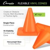 image:imageChampion Sports High Visibility Flexible Vinyl Cones for Sports Training Agility Drills Field amp Gym Marking SetsOrange