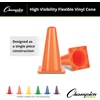 image:imageChampion Sports High Visibility Flexible Vinyl Cones for Sports Training Agility Drills Field amp Gym Marking SetsYellow