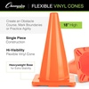 image:imageChampion Sports High Visibility Flexible Vinyl Cones for Sports Training Agility Drills Field amp Gym Marking SetsYellow