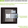 image:imageChampion Sports Magnetic Breakaway Base Hollywood Type Magnet Break  Free Youth Baseball Safety Baseball Base with Anchor Plug Stanchion amp Pan  3 Interchangable Plates with One Base