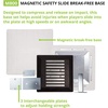 image:imageChampion Sports Magnetic Breakaway Base Hollywood Type Magnet Break  Free Youth Baseball Safety Baseball Base with Anchor Plug Stanchion amp Pan  3 Interchangable Plates with One Base