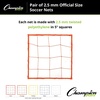 image:imageChampion Sports Official Size 25mm Soccer Net Pair 2  Twisted 5 Square Polyethylene Netting