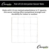 image:imageChampion Sports Official Size 35mm Soccer Net Pair 2  Twisted 5 Square Polyethylene Netting
