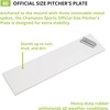 image:imageChampion Sports Official Size Pitchers Plate with Metal Spikes White 24 x 6 x 1 80