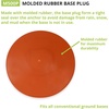 image:imageChampion Sports Orange Rubber Baseball Anchor Plug  HeavyDuty Molded Base Plug