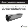 image:imageChampion Sports Pro Anchored BaseballSoftball Base Sets  HeavyDuty Bases with Welded amp Bolted Stanchions Base Replacement Pins amp Anchor PlugsAnchor Base Replacement Pin 1 Qty