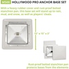 image:imageChampion Sports Pro Anchored BaseballSoftball Base Sets  HeavyDuty Bases with Welded amp Bolted Stanchions Base Replacement Pins amp Anchor PlugsAnchored Base Set with Bolted Stanchion Pan