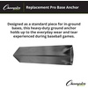 image:imageChampion Sports Pro Anchored BaseballSoftball Base Sets  HeavyDuty Bases with Welded amp Bolted Stanchions Base Replacement Pins amp Anchor PlugsAnchor Base Replacement Pin 1 Qty