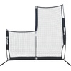 image:imageChampion Sports Rhino Flex Reversible Baseball Protective L Screen Pitching Net with Carry BagBlack