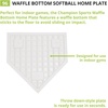 image:imageChampion Sports Rubber Bases amp Home Plate Waffle Bottom NonSlip IndoorOutdoor Use HeavyDuty Rubber Singles and SetsHome Plate