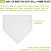 image:imageChampion Sports Rubber Bases amp Home Plate Waffle Bottom NonSlip IndoorOutdoor Use HeavyDuty Rubber Singles and SetsHome Plate
